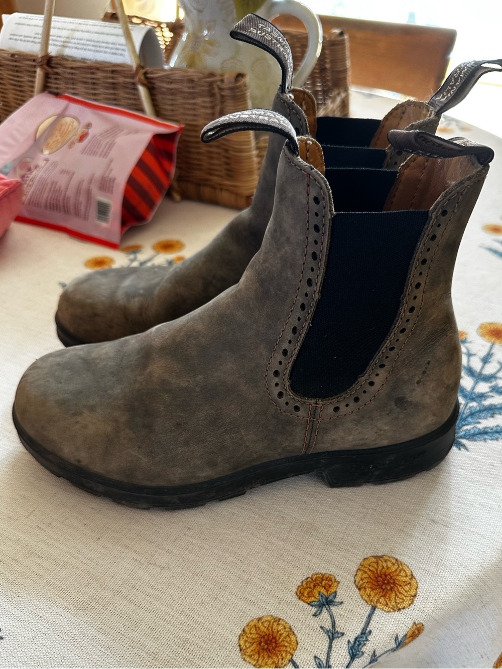 Blundstone Grey Chelsea Ankle Boots